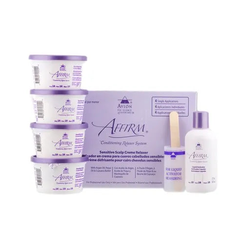 Ladies on the Run Hair and Skincare Club-AFFIRM Sensitive Scalp Creme Relaxer With Argan Oil -Ladies on the Run Hair and Skincare Club