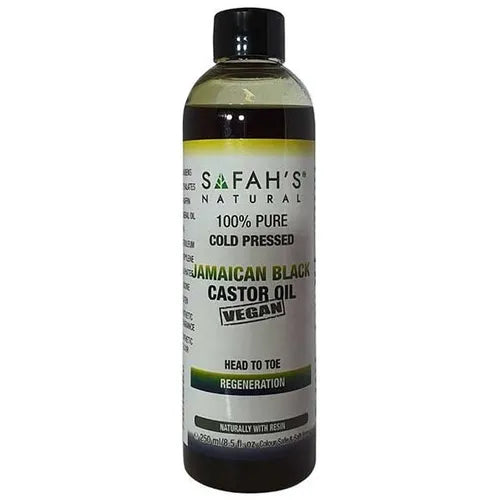 SAFAH NATURAL Cold Pressed Head To Toe Regeneration Jamaican Black Castor Oil