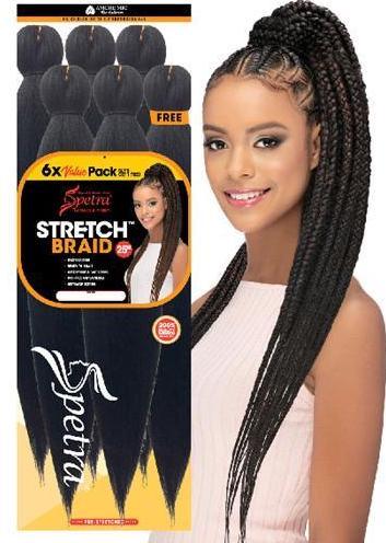 Spetra SPETRA Stretch Braid Pre Stretched Braiding Hair (various) - Ladies On The Run Hair & Skincare Club
