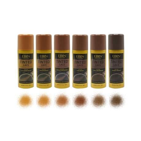 EBIN EBIN Tinted Lace Aerosol Spray 80ml - PRE ORDERS ONLY DELIVERY 14 DAYS LIGHT WARM BROWN - Ladies On The Run Hair & Skincare Club