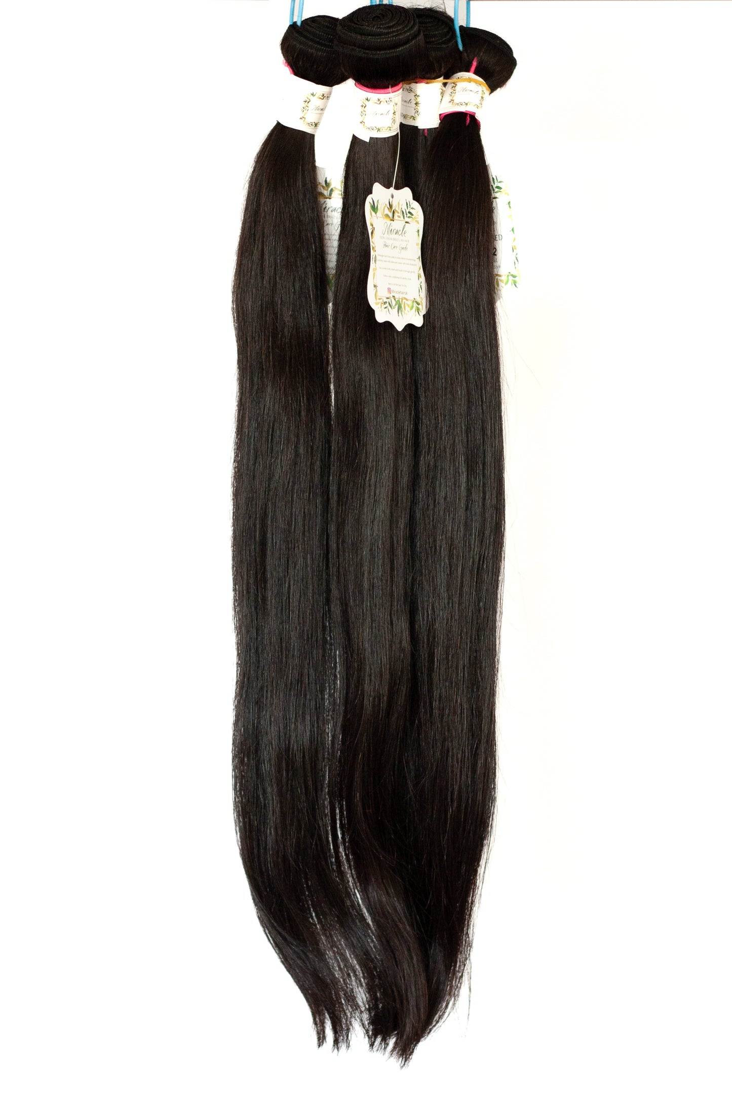Miracle Miracle - STRAIGHT 100% Virgin Brazilian Hair Unprocessed Hair Extensions - Ladies On The Run Hair & Skincare Club