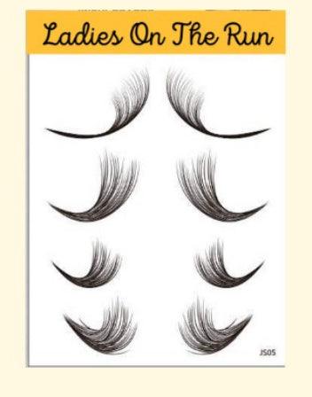 Ladies On The Run Hair & Skincare Club Baby Hair Edges Tattoo Stickers JS05 - Ladies On The Run Hair & Skincare Club