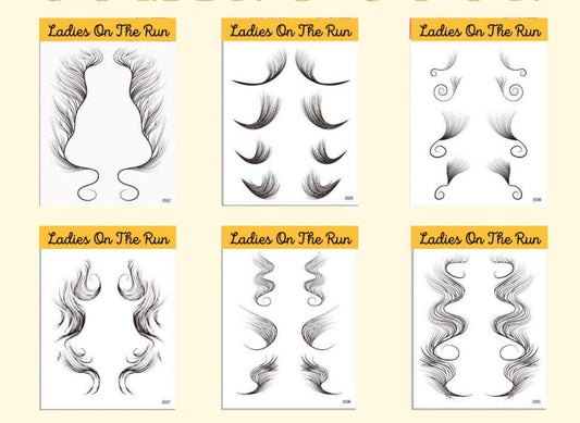 Ladies On The Run Hair & Skincare Club Baby Hair Edges Tattoo Stickers - Ladies On The Run Hair & Skincare Club