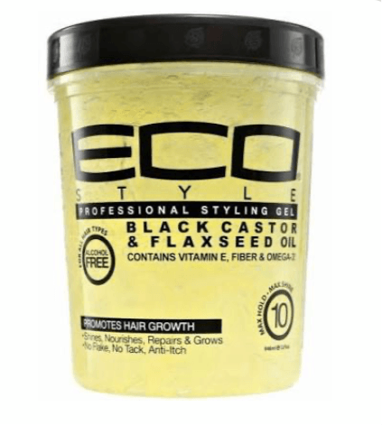 Eco ECO STYLE - STYLING GEL - 8oz Black Castor & Flaxseed Oil - Ladies On The Run Hair & Skincare Club