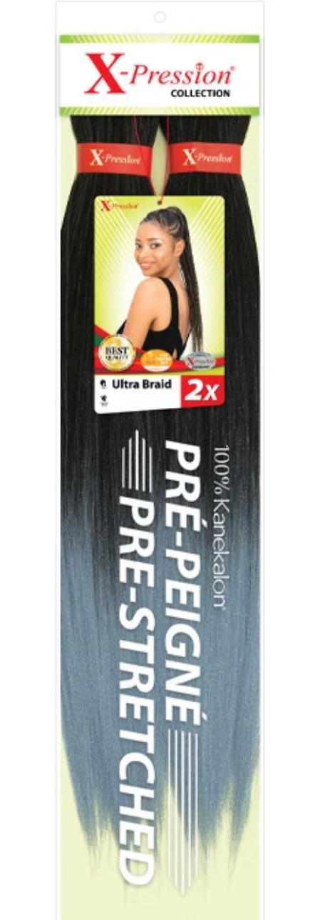 X-Pression X-Pression ULTRA BRAID PRE-STRETCHED 2X - Ladies On The Run Hair & Skincare Club