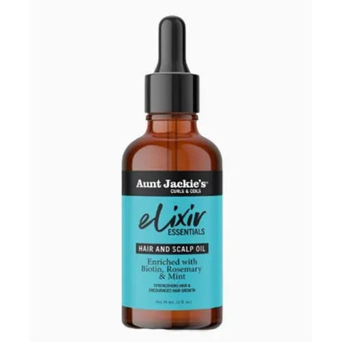 Ladies on the Run Hair and Skincare Club-Aunt Jackies Elixir Hair And Scalp oil with Biotin Rosemary Mint-Ladies on the Run Hair and Skincare Club