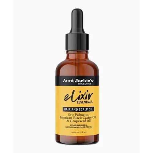 Aunt Jackies Elixir Hair and Scalp oil with saw Palmetto Jamaican Black Castor oil-Ladies on the Run Hair and Skincare Club