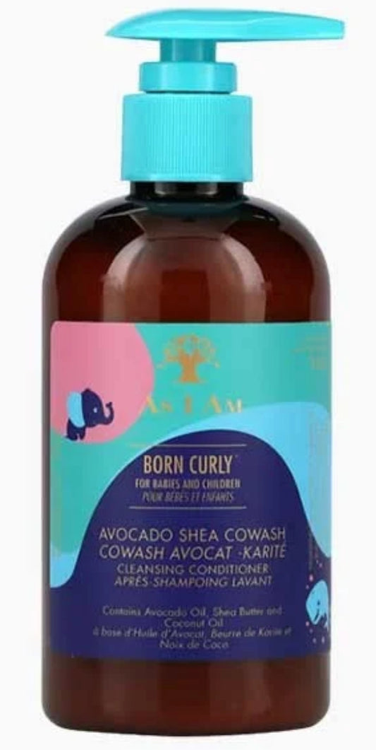 AS I AM - BORN CURLY AVOCADO SHEA CO-WASH CLEANSING CONDITIONER - 8OZ