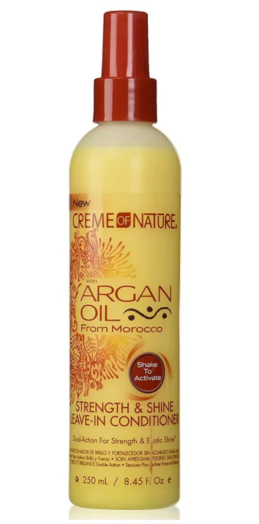 CREME OF NATURE - ARGAN OIL STRENGTH & SHINE LEAVE-IN CONDITIONER - 8.45OZ