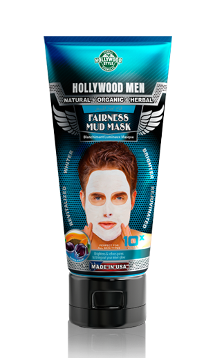 Ladies on the Run Hair and Skincare  Club-Hollywood Style Herbal Formulas Hollywood Men Fairness Mud Mask- Ladies on the Run Hair and Skincare  Club-