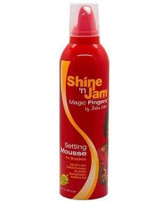 Ladies On The Run Hair & Skincare Club Ampro Shine N Jam Magic Fingers Setting Mousse Hair Care - Ladies On The Run Hair & Skincare Club