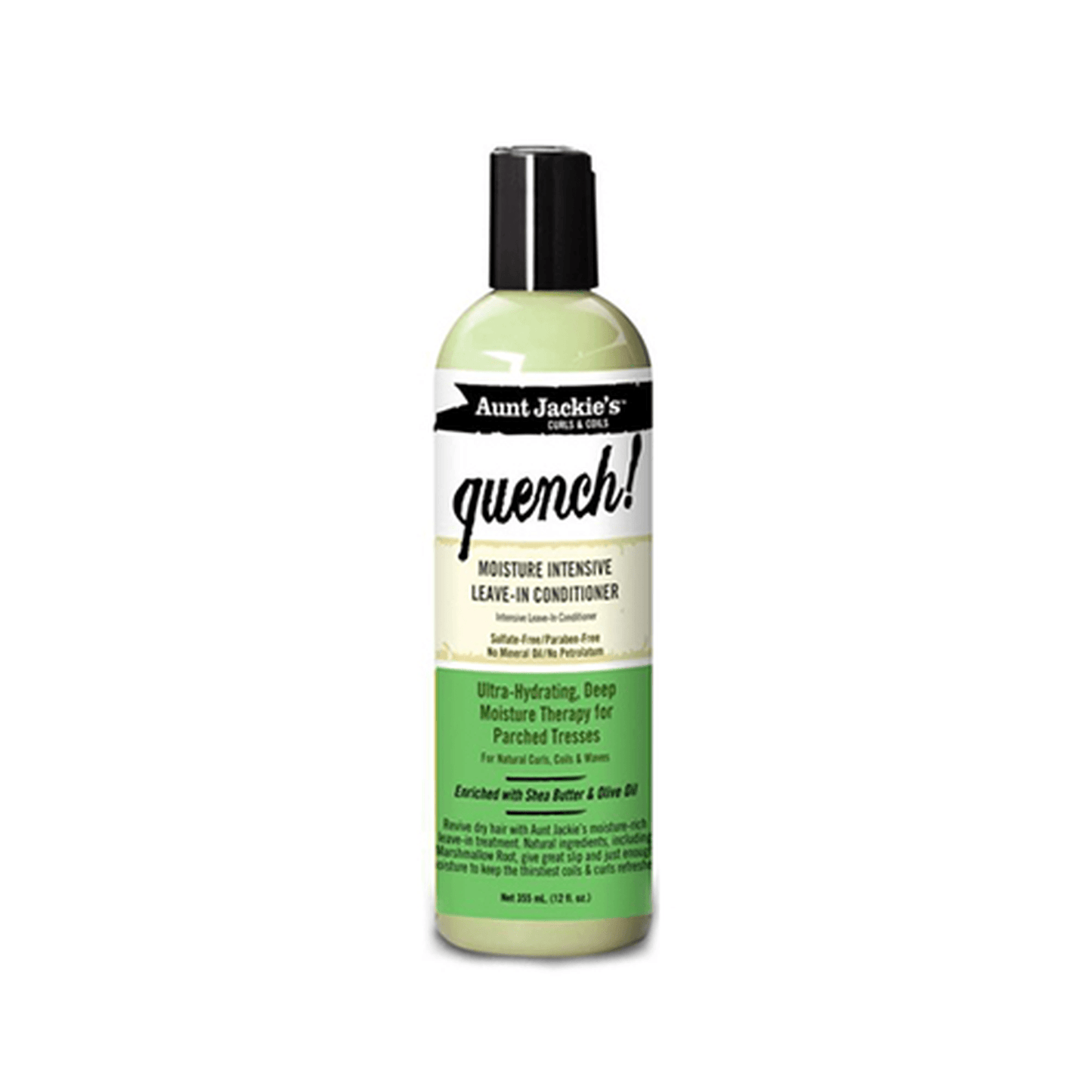 Aunt Jackie's AUNT JACKIE'S - QUENCH MOISTURE INTENSIVE LEAVE-IN CONDITIONER - 12OZ - Ladies On The Run Hair & Skincare Club