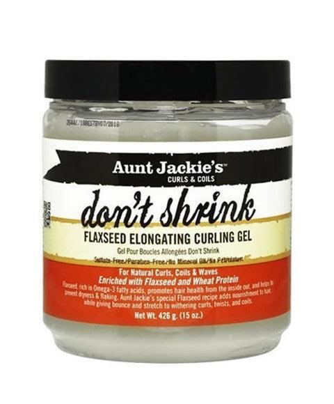 Ladies On The Run Hair & Skincare Club Aunt Jackies Dont Shrink Flaxseed Elongating Curling Gel Hair Care - Ladies On The Run Hair & Skincare Club