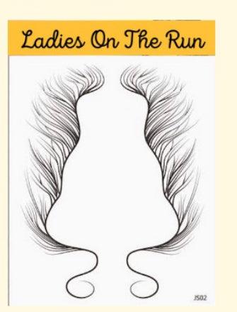 Ladies On The Run Hair & Skincare Club Baby Hair Edges Tattoo Stickers JS02 - Ladies On The Run Hair & Skincare Club