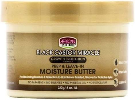 African Pride African Pride Black Castor Miracle Prep And Leave In Moisture Butter 227g - Ladies On The Run Hair & Skincare Club