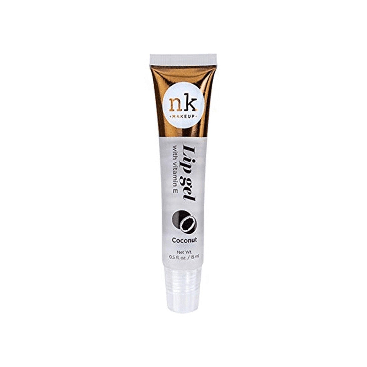 NK NICKA K NK Vitamin E Lip Gel Clear 15ml Tube Coconut - Ladies On The Run Hair & Skincare Club