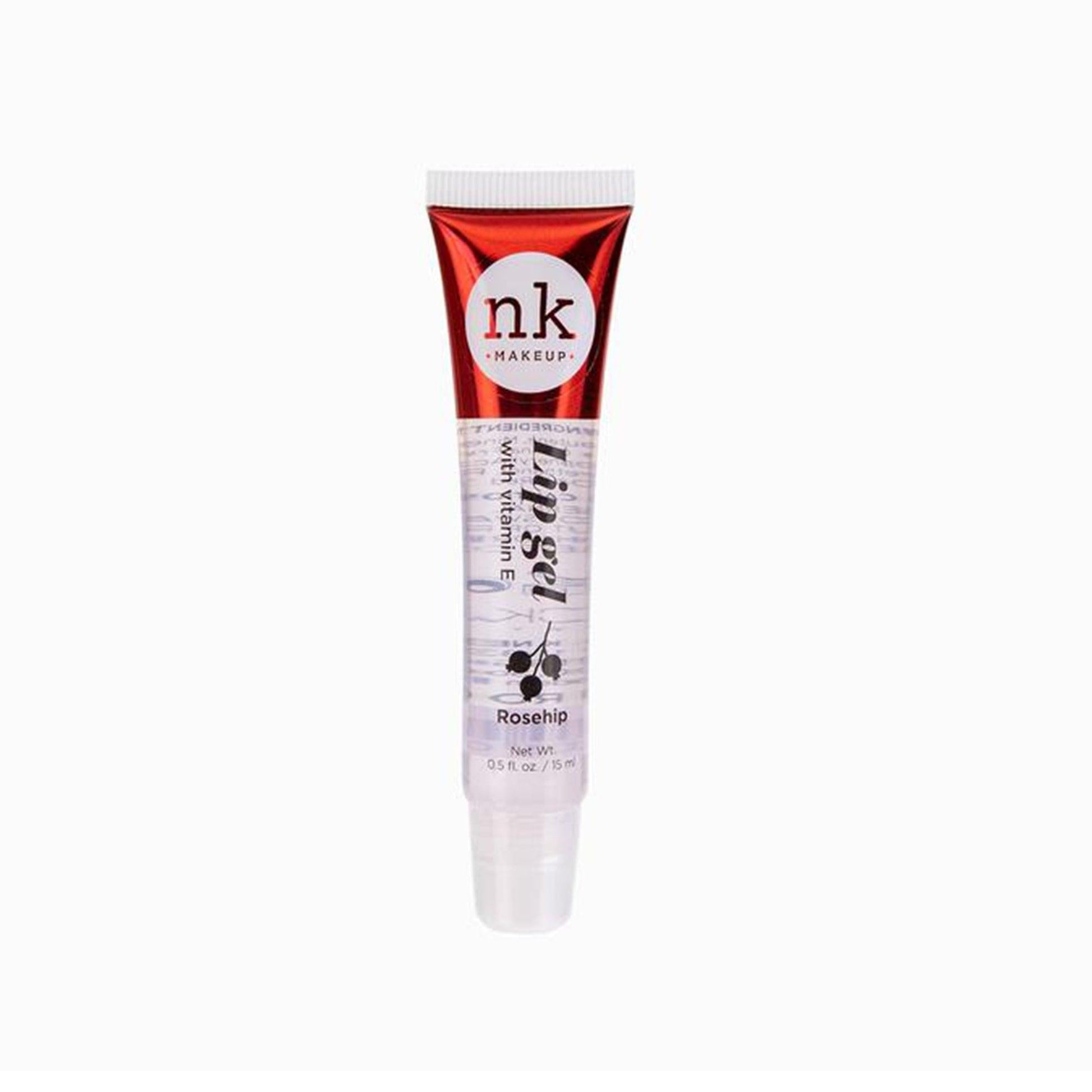 NK NICKA K NK Vitamin E Lip Gel Clear 15ml Tube Rosehip - Ladies On The Run Hair & Skincare Club