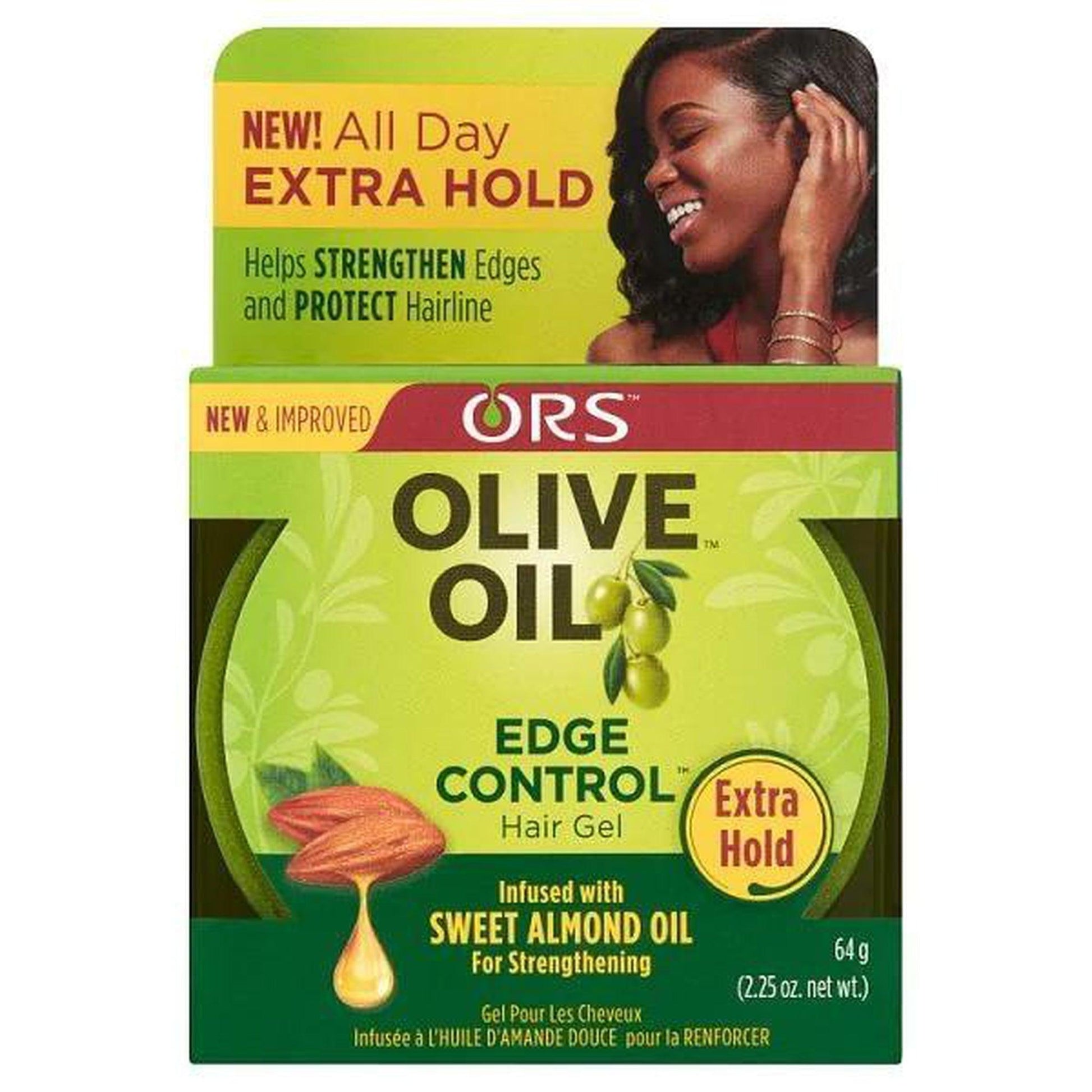 ORS ORS - OLIVE OIL EDGE CONTROL HAIR GEL - 2.25OZ - Ladies On The Run Hair & Skincare Club
