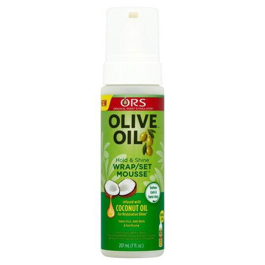 ORS ORS - OLIVE OIL WRAP SET MOUSSE - 7OZ - Ladies On The Run Hair & Skincare Club